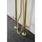 Aqua Vintage CCK8407DX Freestanding Tub Faucet with Supply Line, Stop Valve, Brushed Brass CCK8407DX - alternate 4